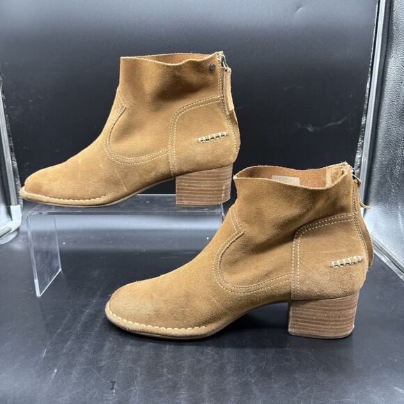 UGG Women's Bandara Suede Ankle Boot Size 9 1095053 Brown Neutral Zip Closure - Picture 2 of 7